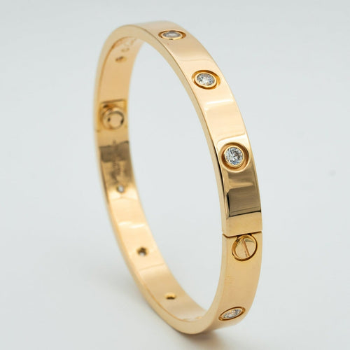 CARTIER LOVE BRACELET 6.1MM 10 DIAMONDS