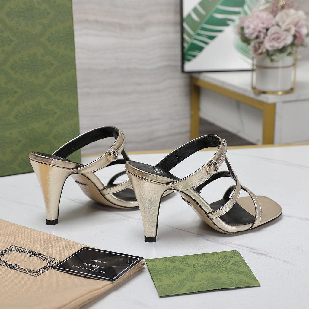 GUCCI SLIM HORSEBIT SLIDE SANDAL LIGHT YELLOW