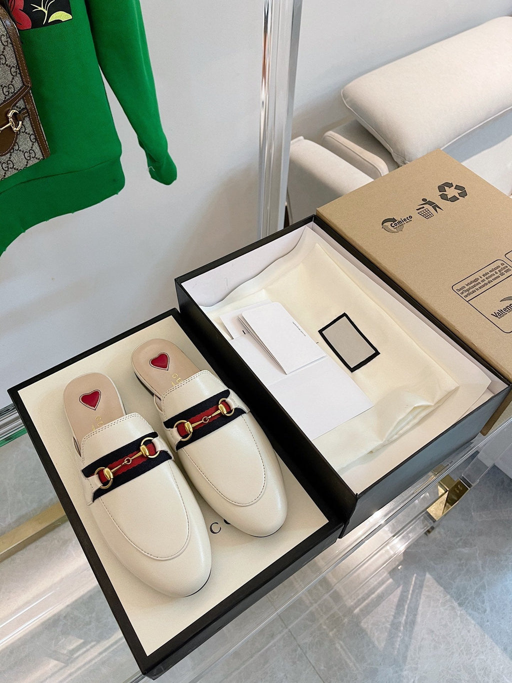 GUCCI SLIPPER PRINCETOWN BEIGE
