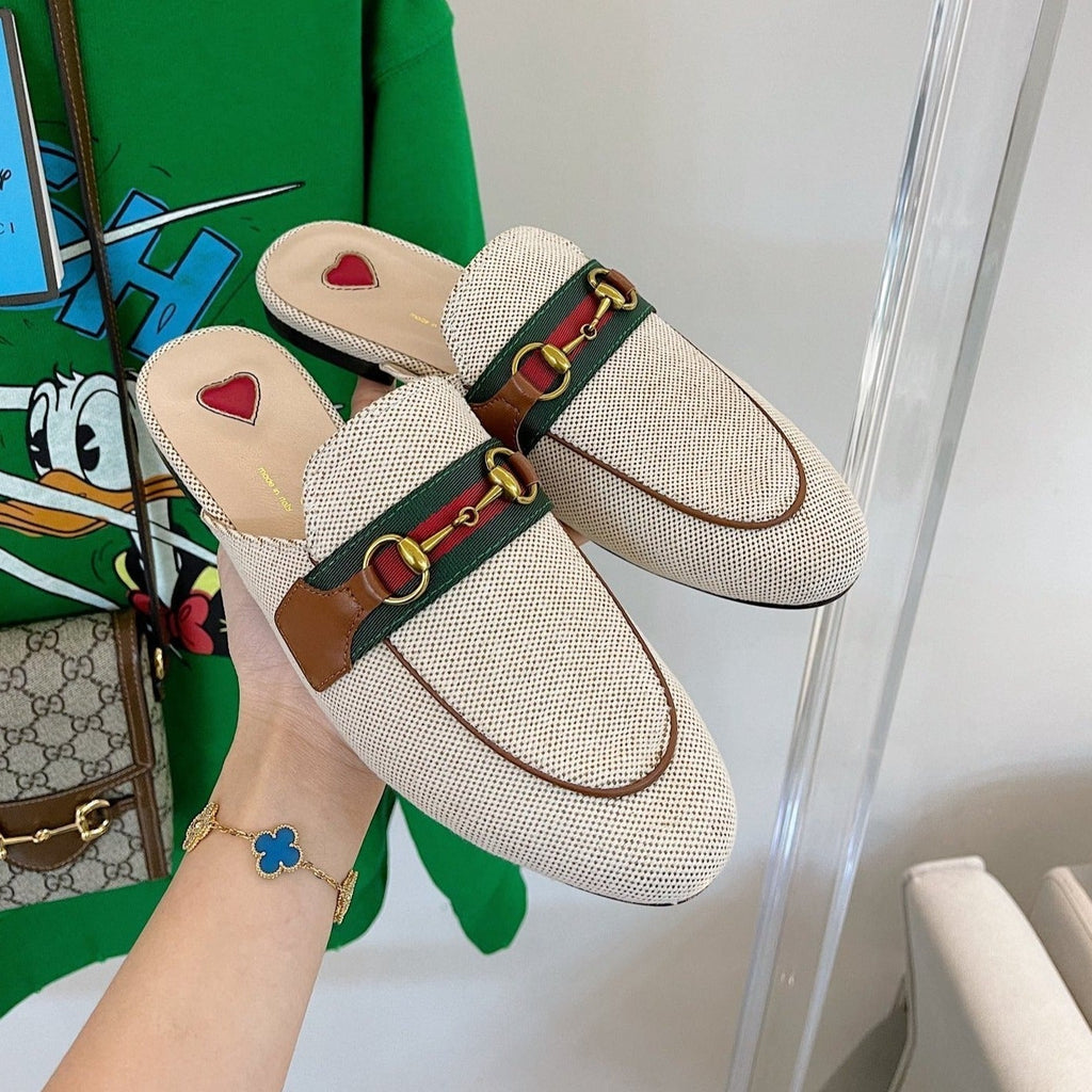 GUCCI SLIPPER PRINCETOWN RED WHITE