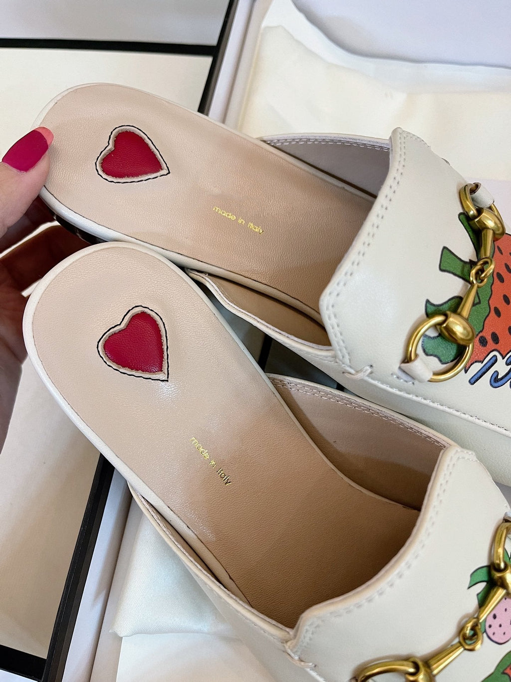 GUCCI SLIPPER PRINCETOWN STRAWBERRY