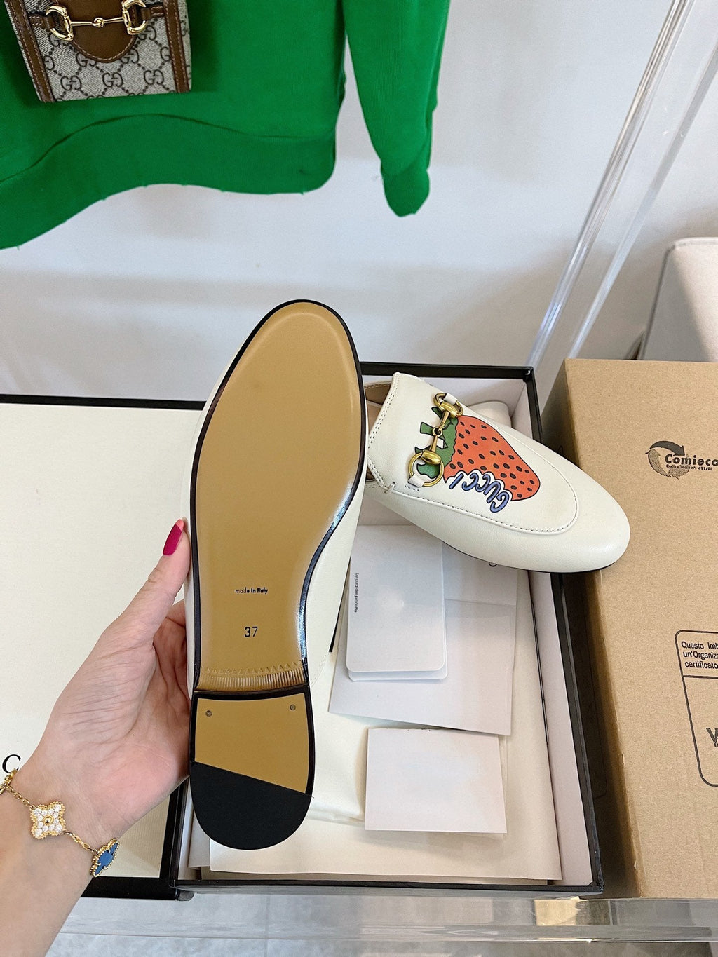 GUCCI SLIPPER PRINCETOWN STRAWBERRY