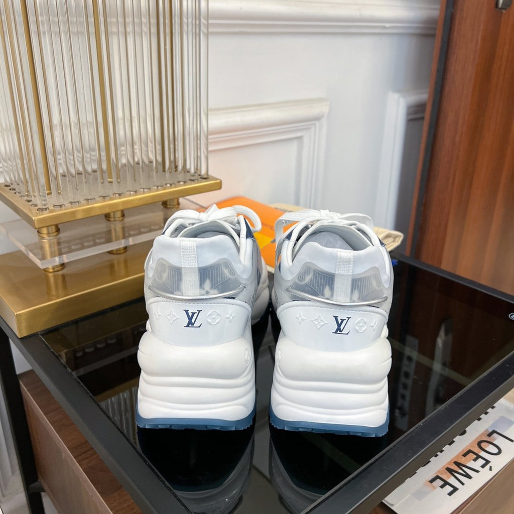 LOUIS VUITTON LV RUN 55 SNEAKER DARK BLUE