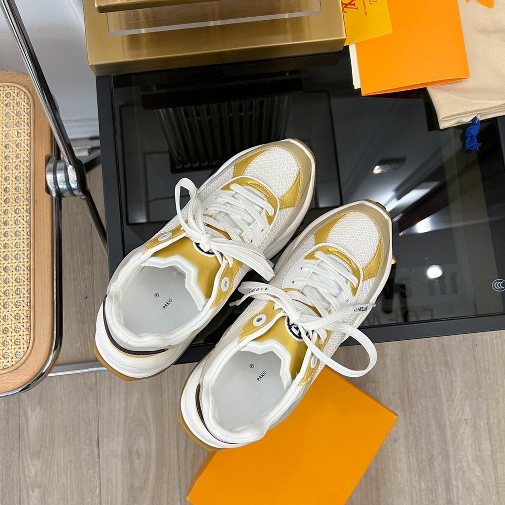 LOUIS VUITTON LV RUN 55 SNEAKER LIGHT YELLOR