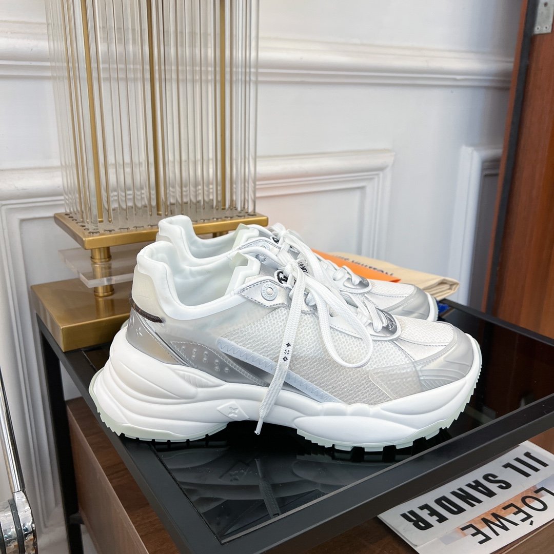 LOUIS VUITTON LV RUN 55 SNEAKER WHITE