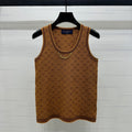 LOUIS VUITTON LV ROUND-NECK KNITTED SLEEVELESS VEST 274937