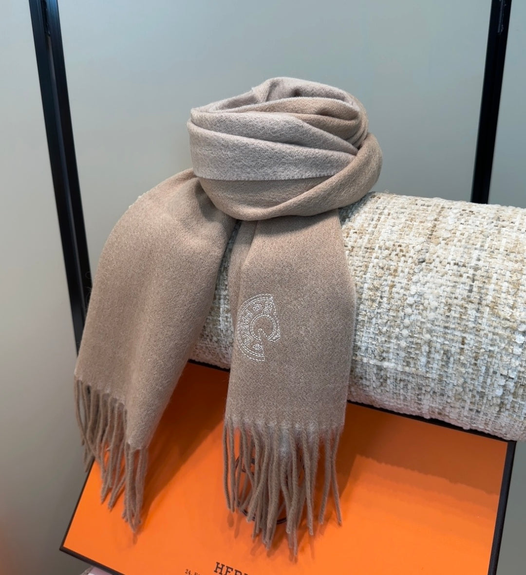 HERMES HERMES 25S SCARF 190 IN CASERE 854639