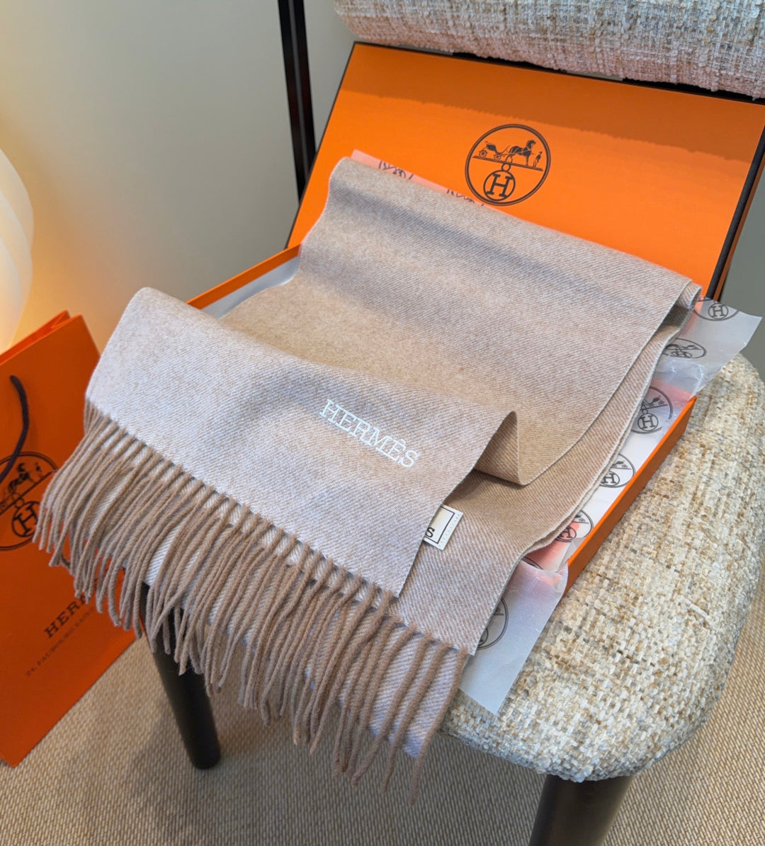 HERMES HERMES 25S SCARF 190 IN CASERE 987692