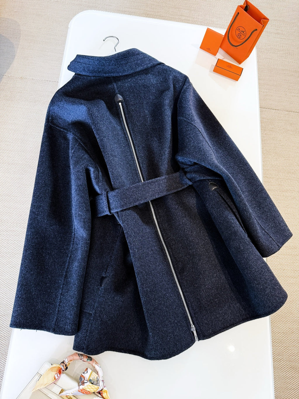 HERMES HERMES 25S MID-LENGTH KNIT COAT 266