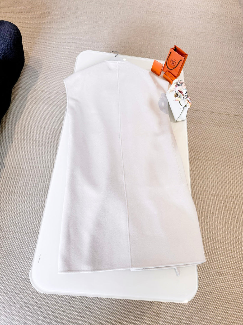 HERMES HERMES 25S REVERSIBLE SLEEVELESS COAT 258