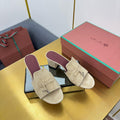 LP BLOCK HEEL SANDALS 25S IN BEIGE SUEDE