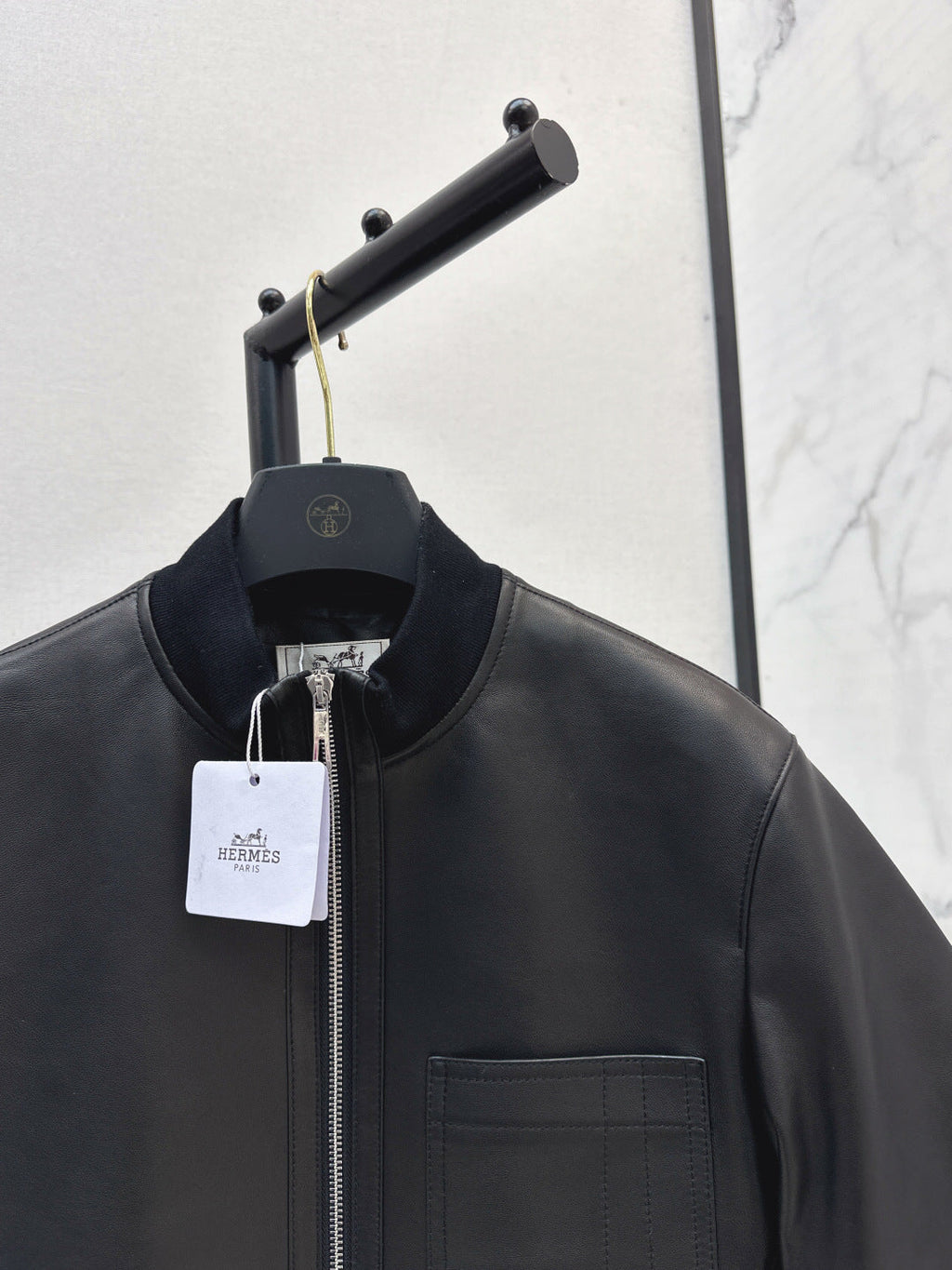 HERMES 25S SHORT-SLEEVE JACKET 455