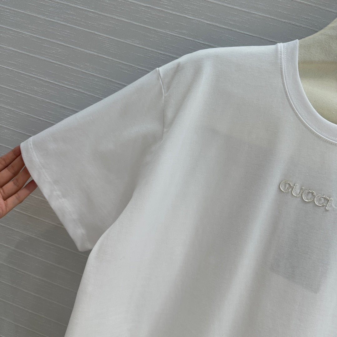 GUCCI Gucci 25 Printed Short-sleeved T-shirt White Cotton