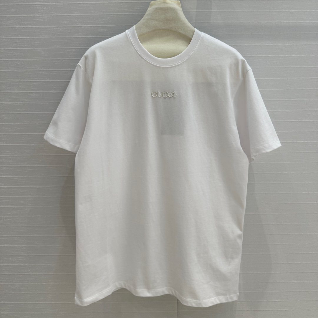 GUCCI Gucci 25 Printed Short-sleeved T-shirt White Cotton