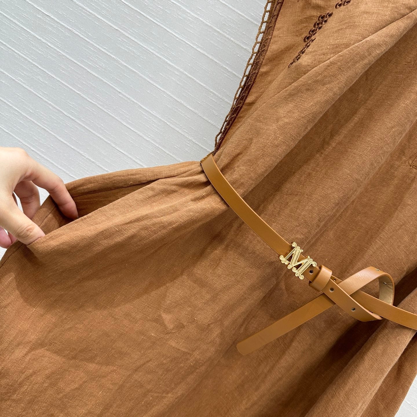 MAX MARA LINEN DRESS 268247