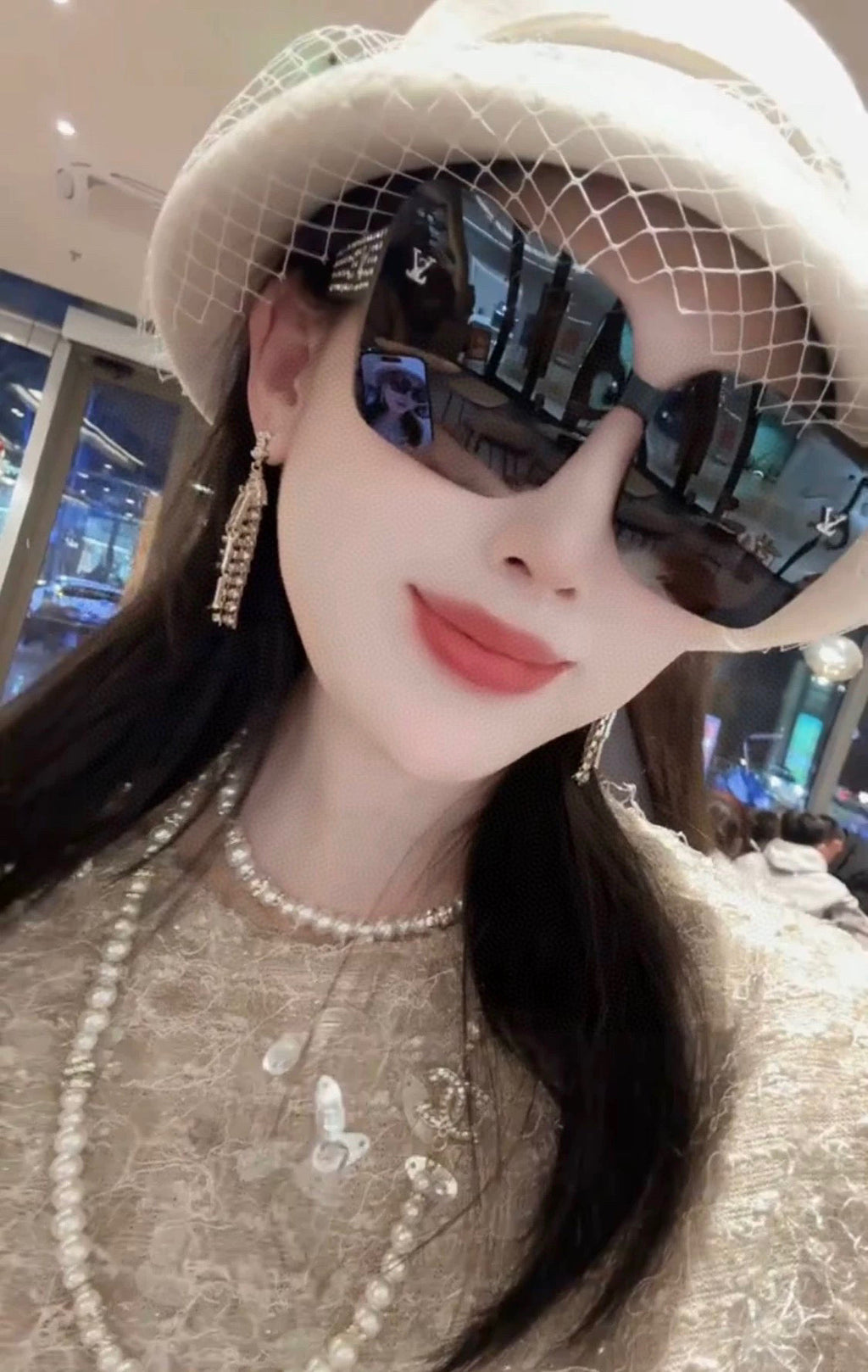 LOUIS VUITTON SQUARE JEWEL SUNGLASS L2990 IN ACETATE FRAME