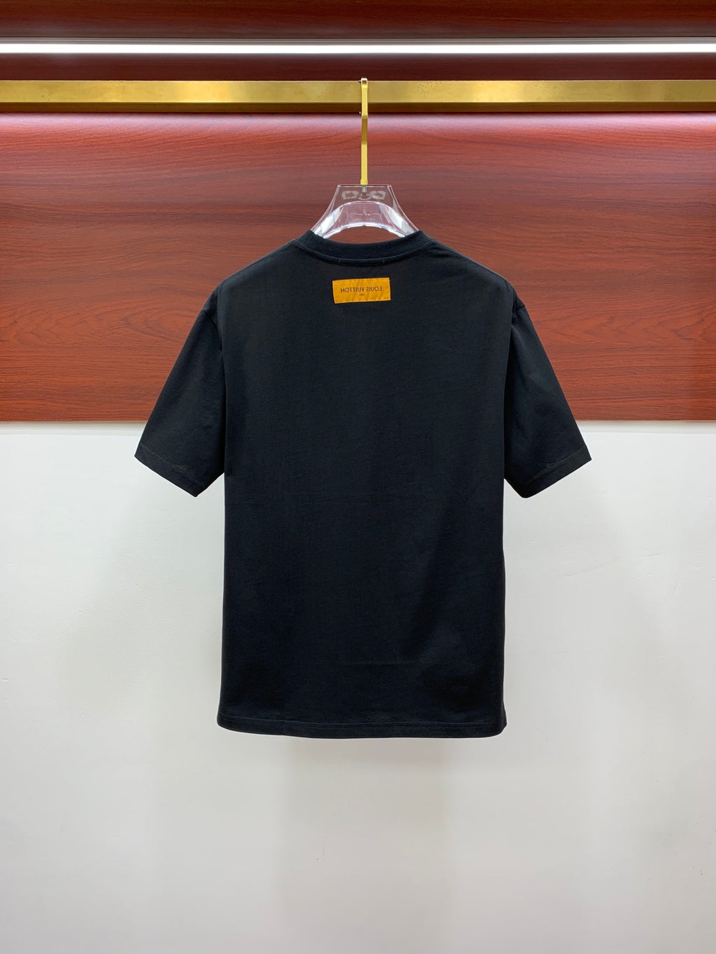 LOUIS VUITTON LV BLACK PURE COTTON FABRIC T-SHIRT 238885