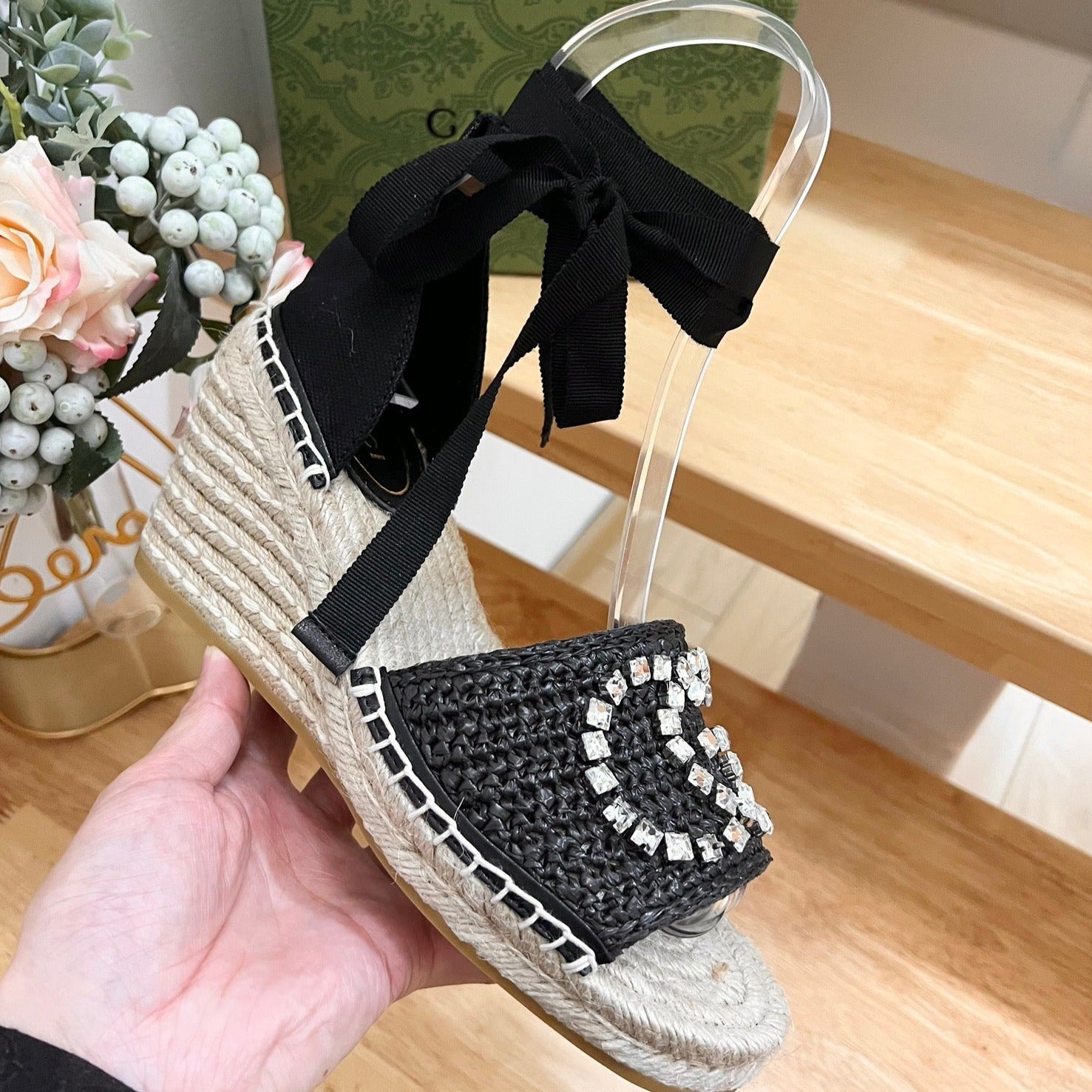 GUCCI Women High Sandal Shoes Black