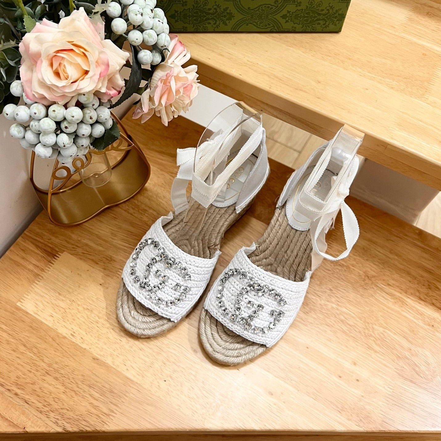 GUCCI Women High Sandal Shoes White