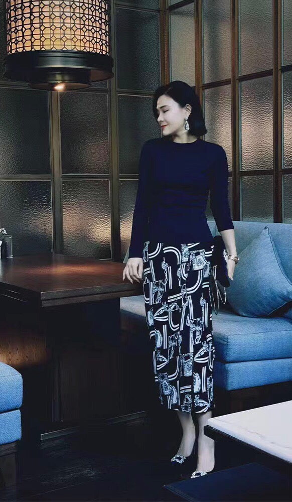 HERMES HERMES 25S SLIT MIDI SKIRT 337