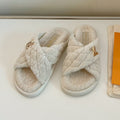 LOUIS VUITTON LV BLISS COMFORT MULE IN BEIGE SHEARLING