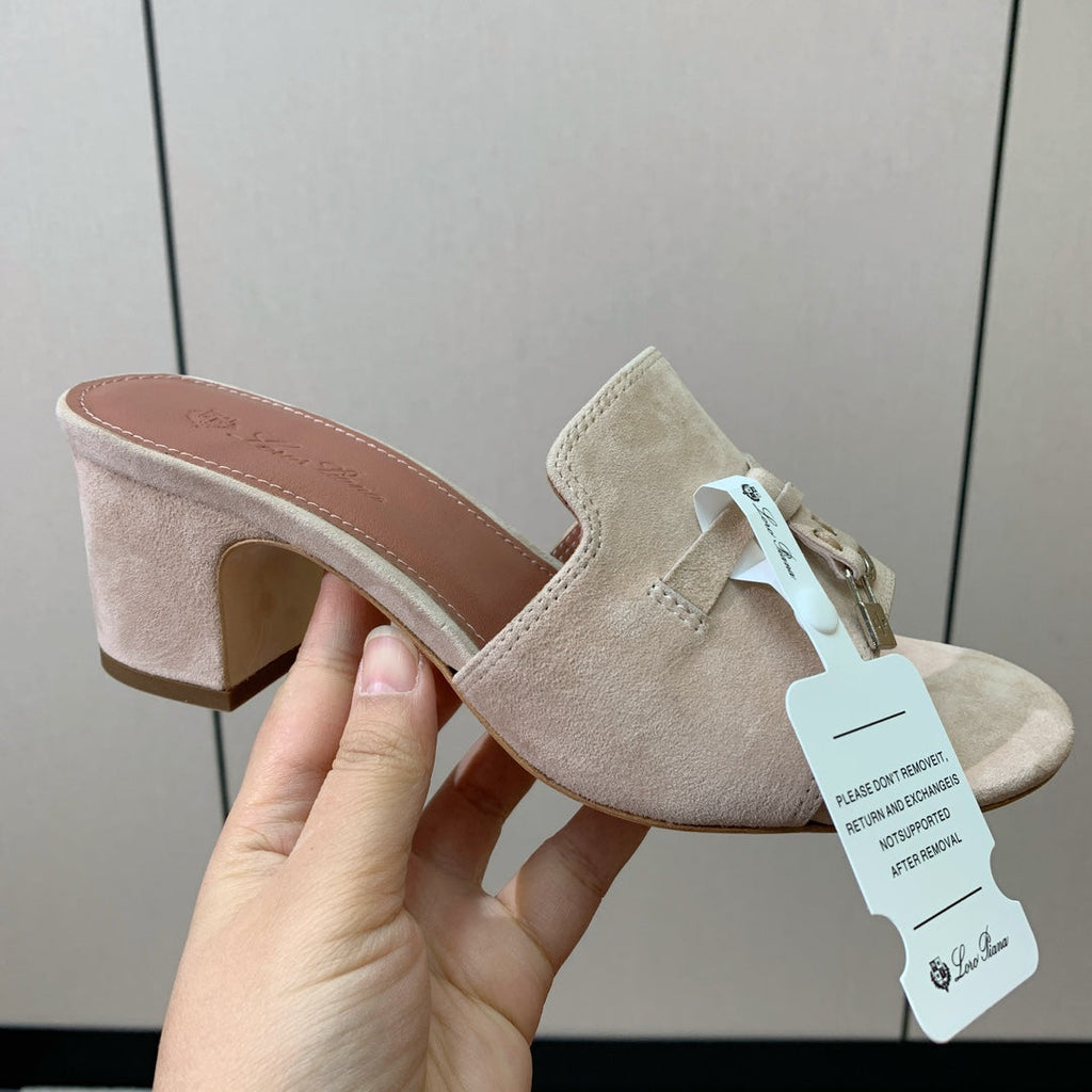 LP HIGH HEELS 25S IN LIGHT BEIGE SUEDE