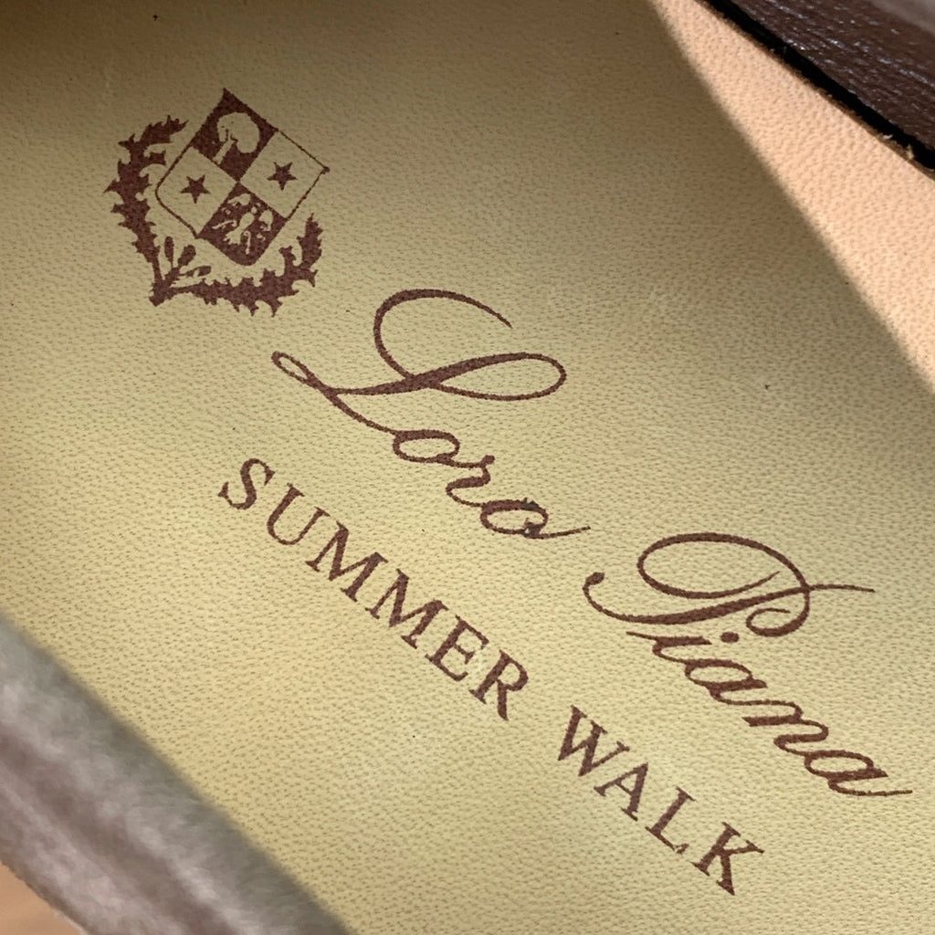 LP LOAFERS 25S IN ASH BROWN CASHMERE WITH SILVER HARDWARE