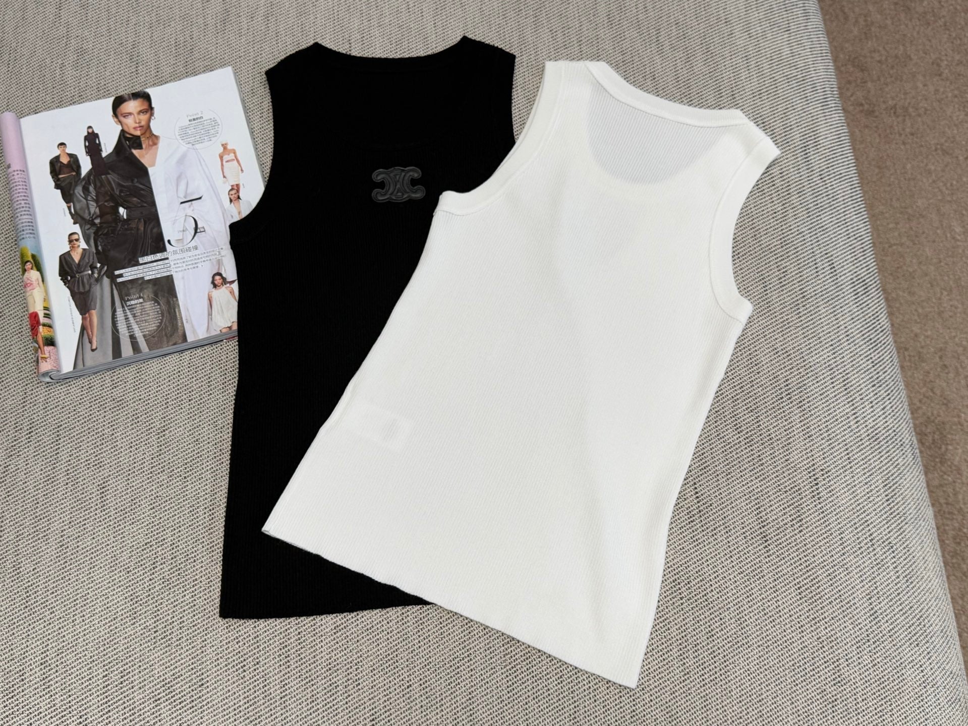 CELINE Celine Tank Top Tencel Fabric 232711