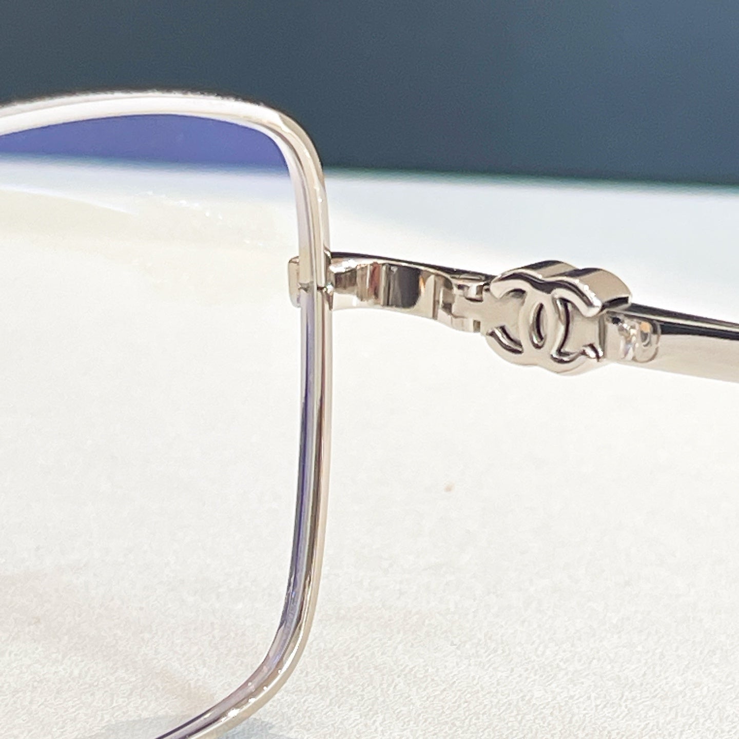 CHANEL RECTANGULAR SUNGLASSES CH2219 IN METAL