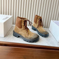 LW SIERRA COMBAT BOOT BROWN AND BLACK SUEDE