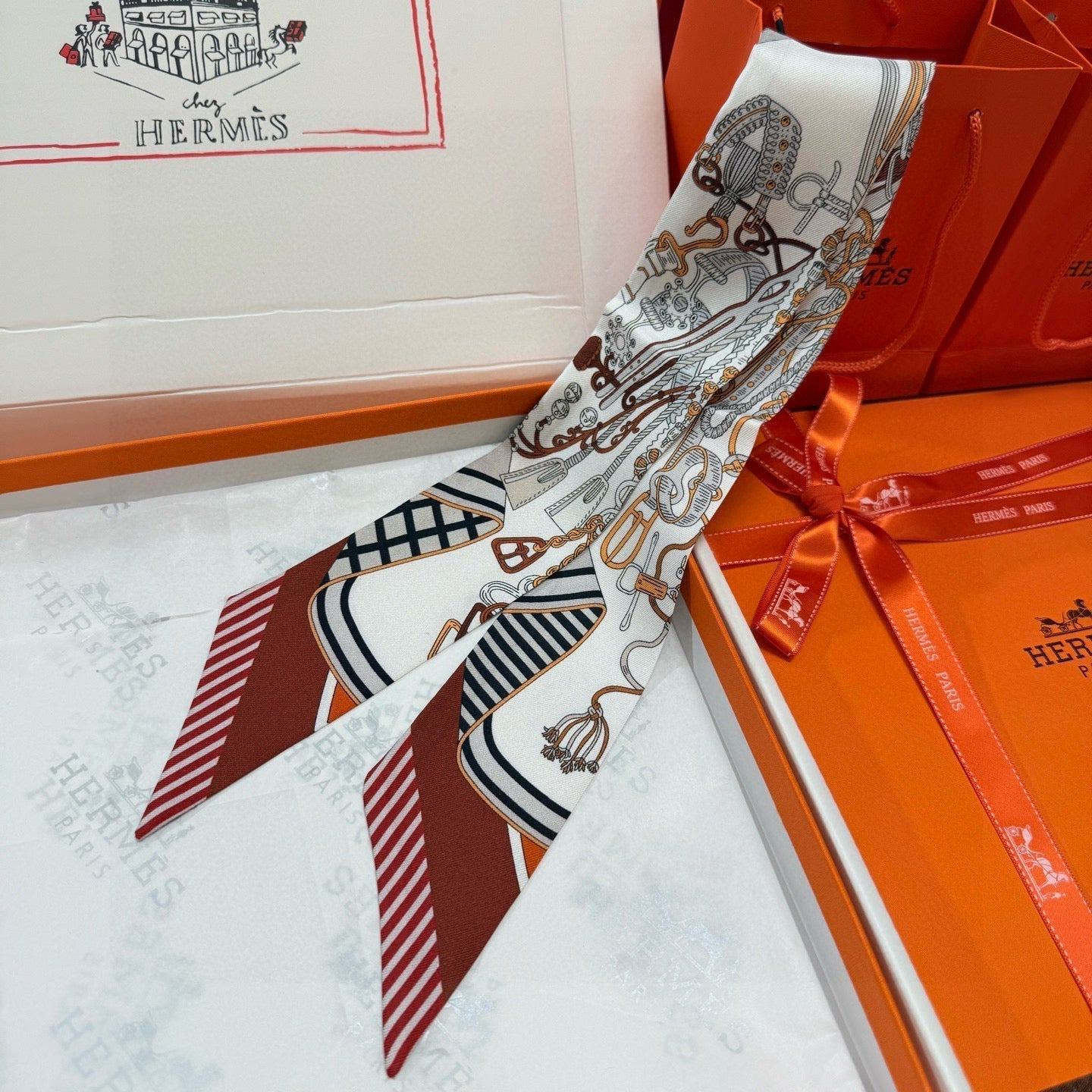 HERMES HERMES 25S SCARF 90 IN SILK 853144