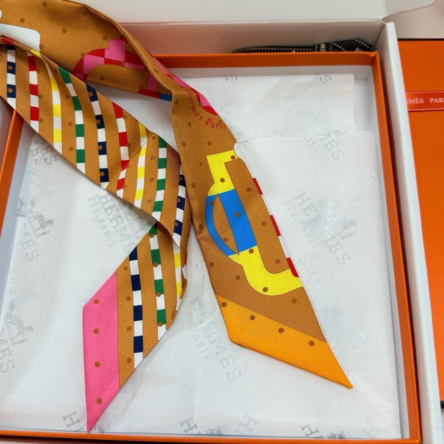 HERMES HERMES 25S SCARF TWILLY 86 IN SILK 987339