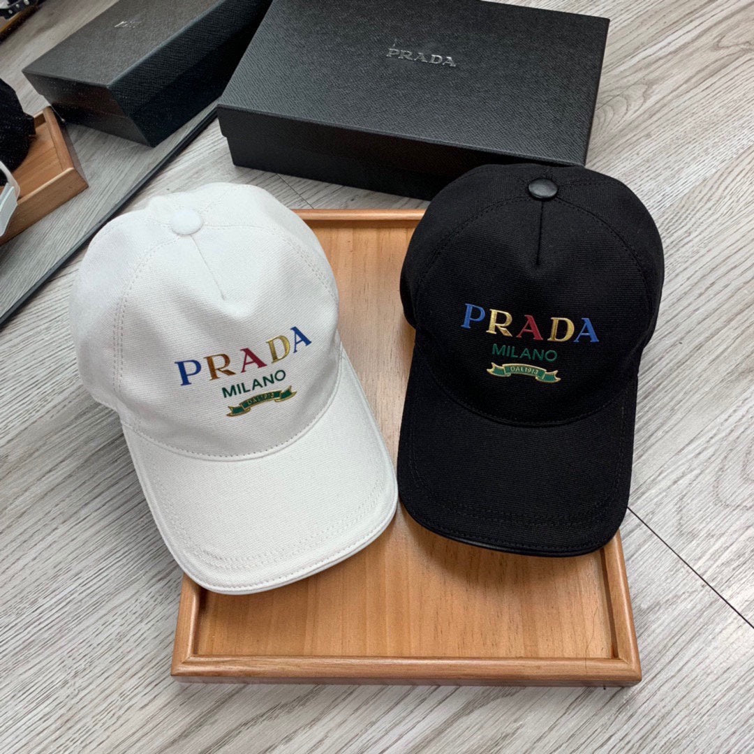 PRADA BASEBALL HAT IN WHITE FABRIC 269984