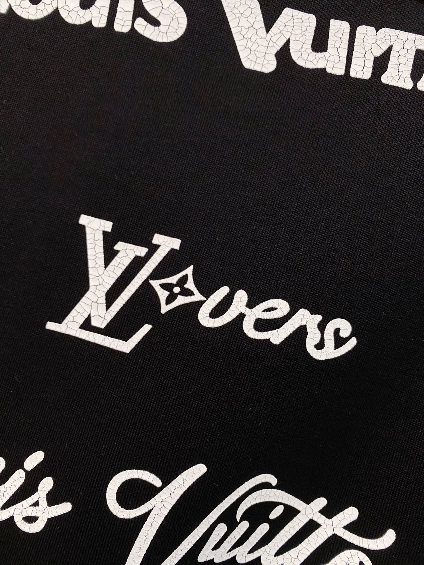 LOUIS VUITTON LV BASIC T-SHIRT IN BLACK COTTON 238827