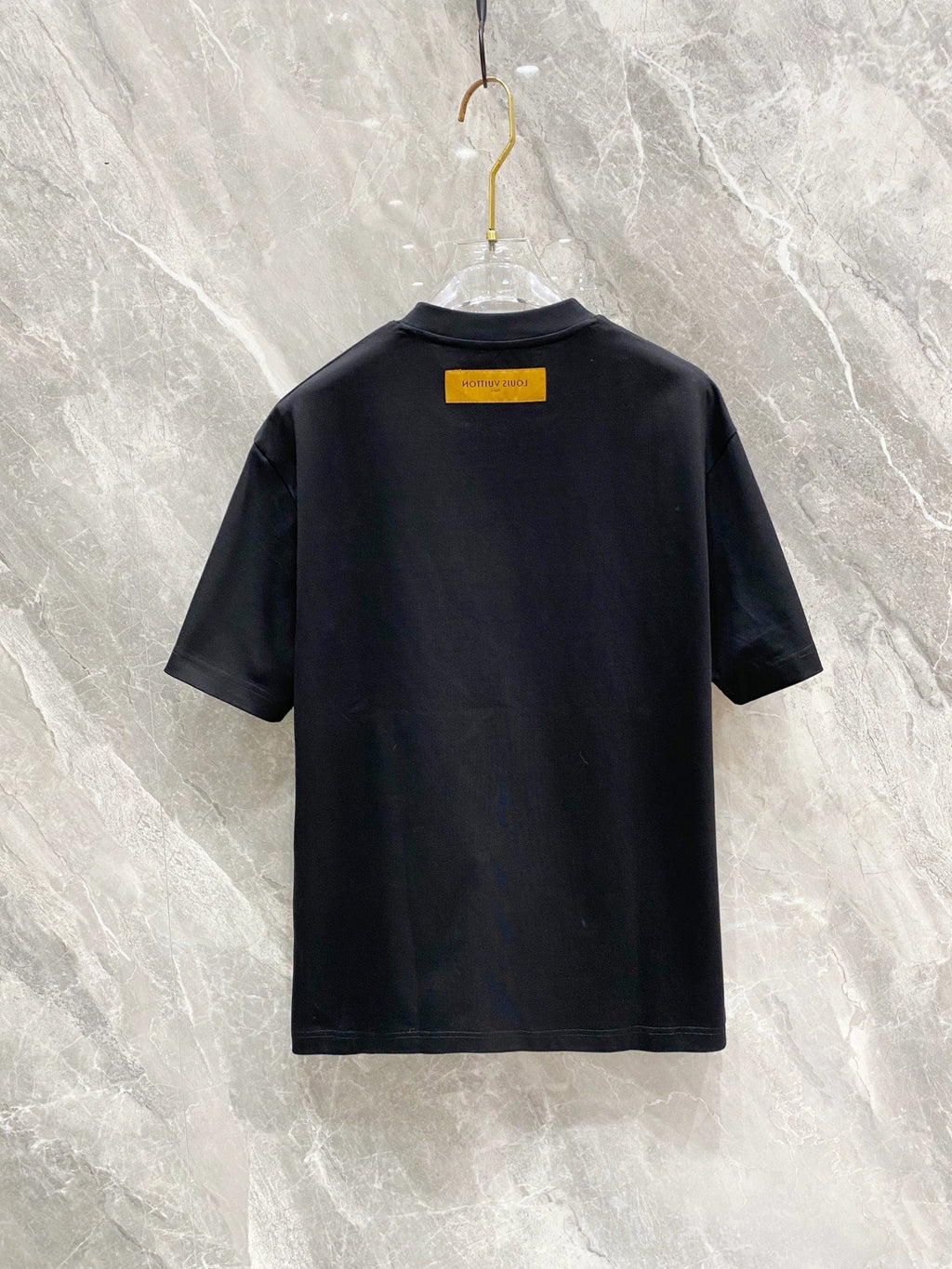 LOUIS VUITTON LV BLACK MONOGRAM COTTON T-SHIRT 239486