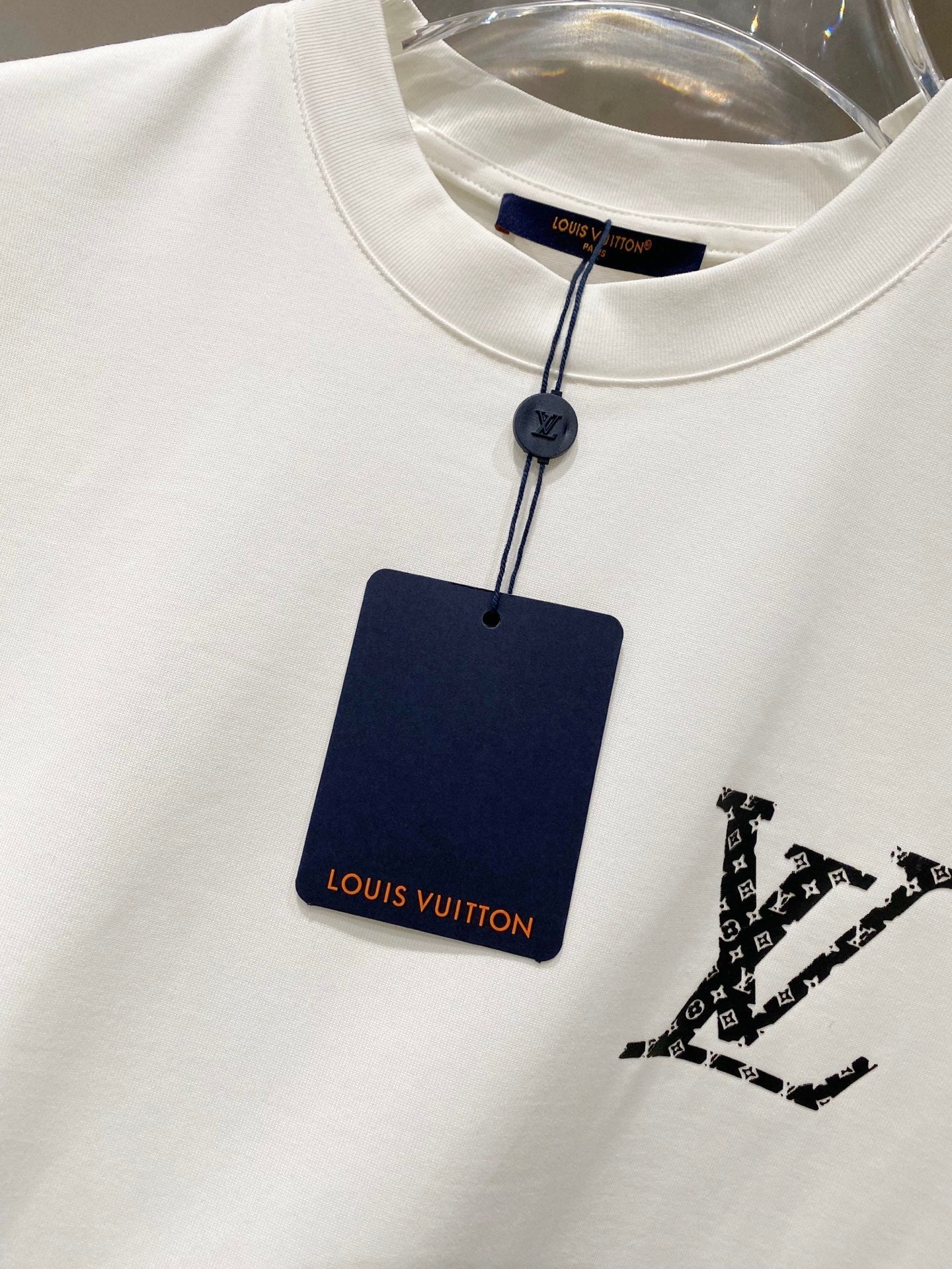 LOUIS VUITTON LV WHITE COTTON T-SHIRT 238840