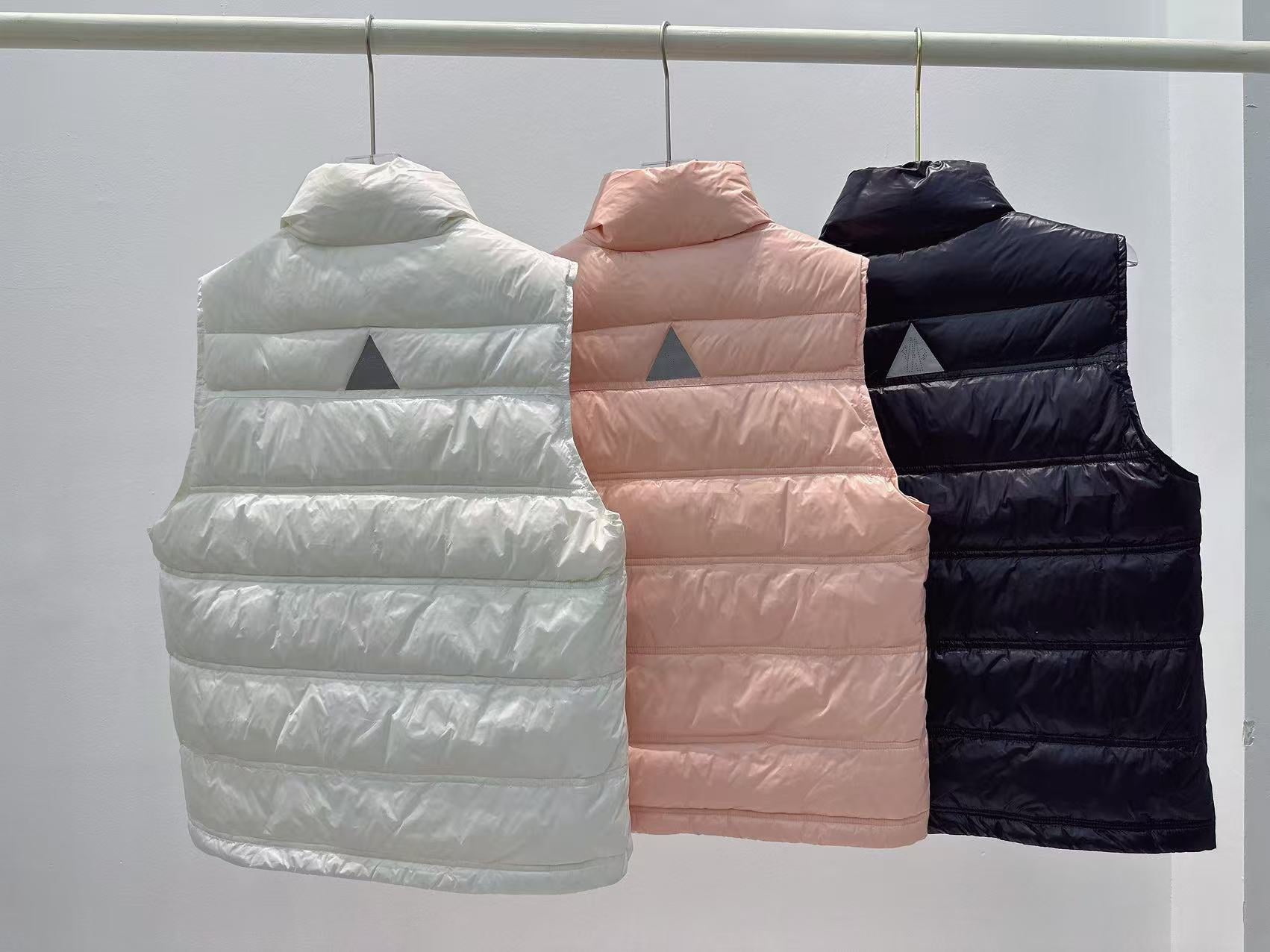 MONCLER 25S DOWN VEST IN PINK 033