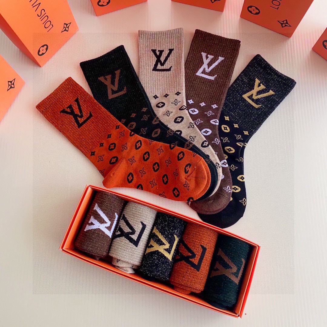 LOUIS VUITTON CREW SOCKS 140816 (1 BOX)