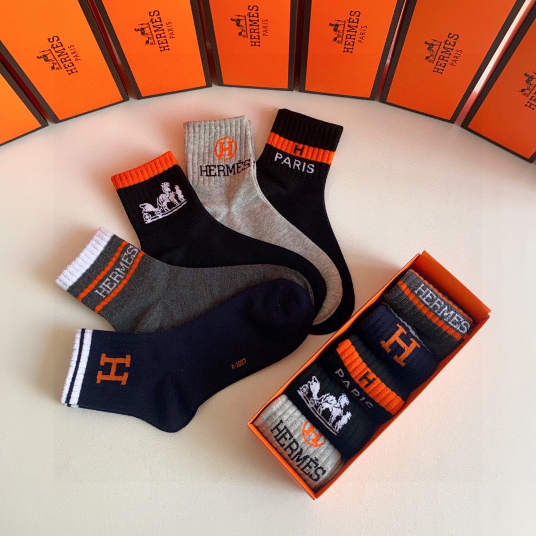 HERMES LOW-CUT SOCKS 274600 (1 BOX)