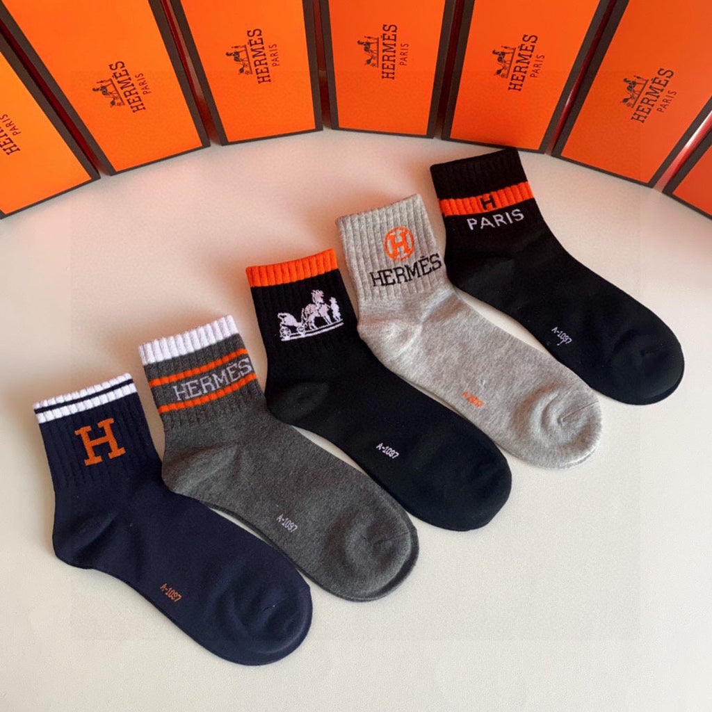 HERMES LOW-CUT SOCKS 314698 (1 BOX)