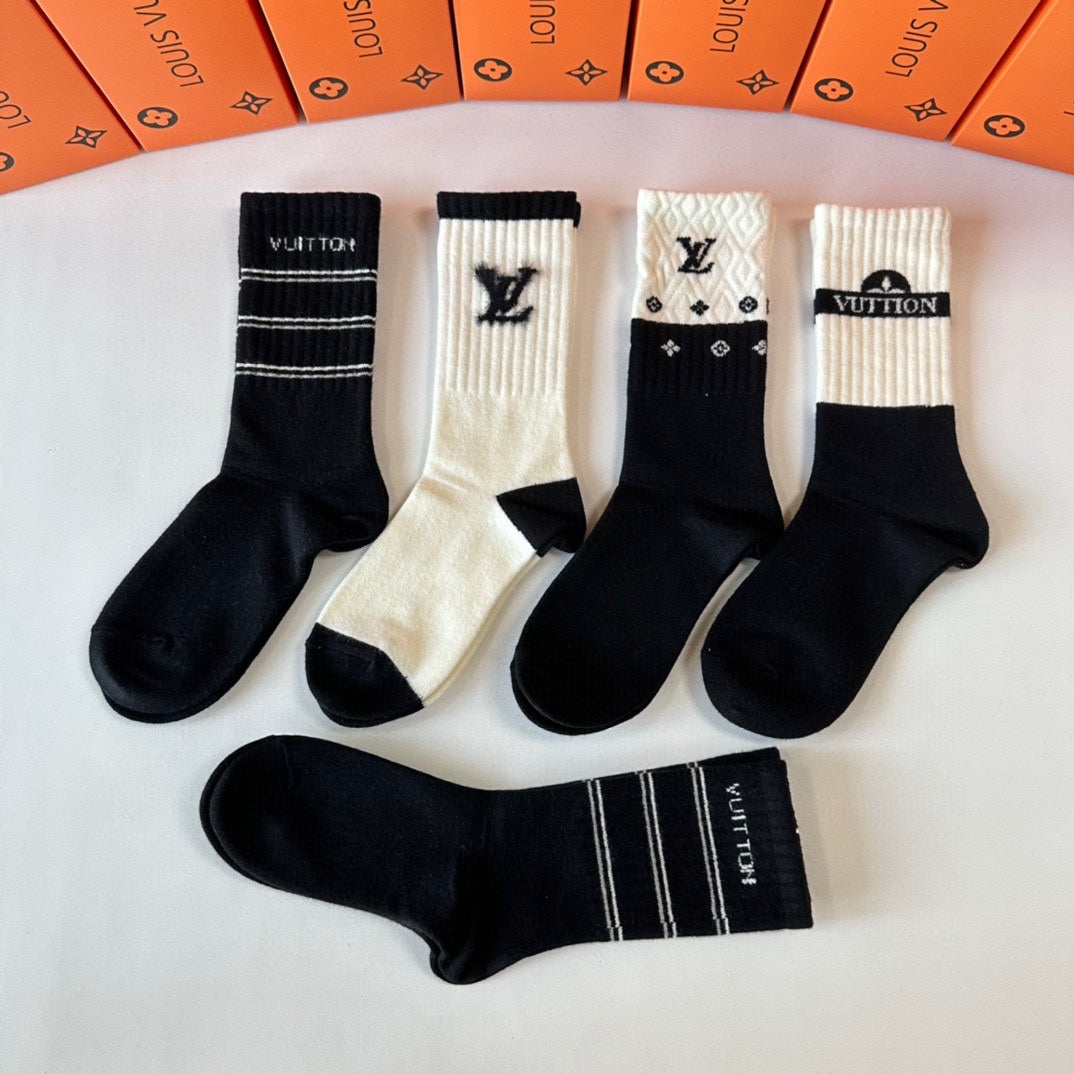 LOUIS VUITTON CREW SOCKS 407966 (1 BOX)