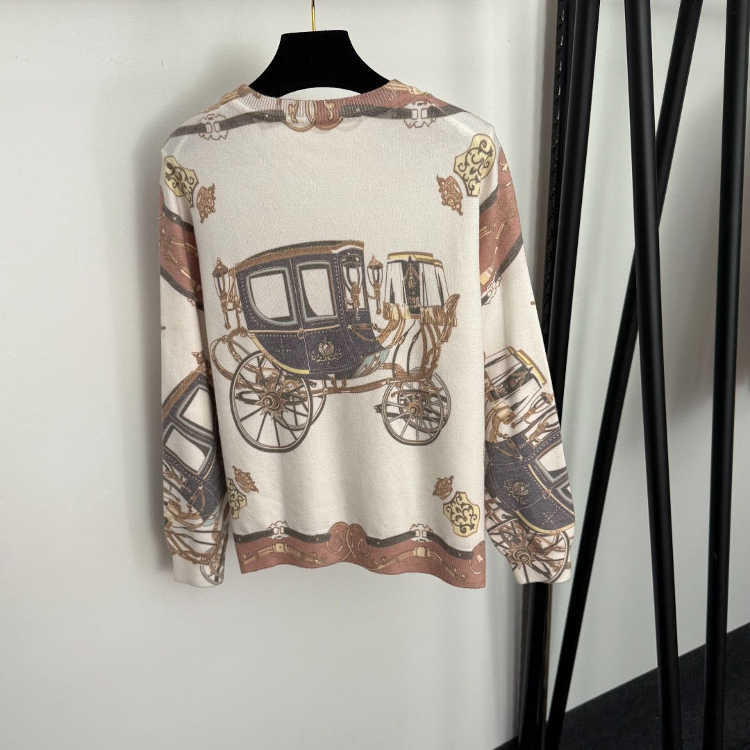 HERMES HERMES 25S LONG-SLEEVE KNIT SWEATER 275