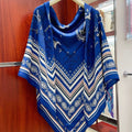 HERMES TATOUAGES MARINS BANDANA SHAWL 135 CM COLORFUL 385443