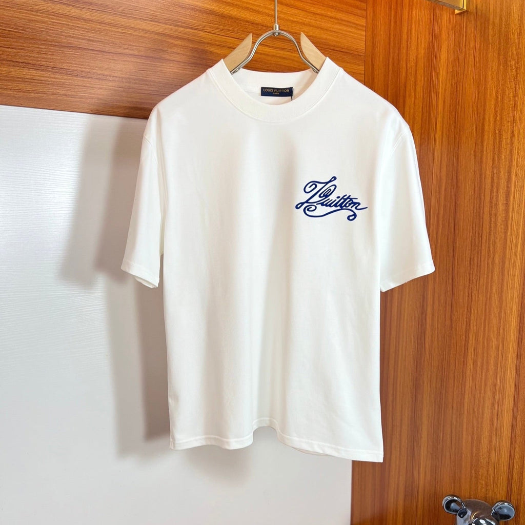 LOUIS VUITTON LV T-SHIRT IN WHITE PURE COTTON 238923