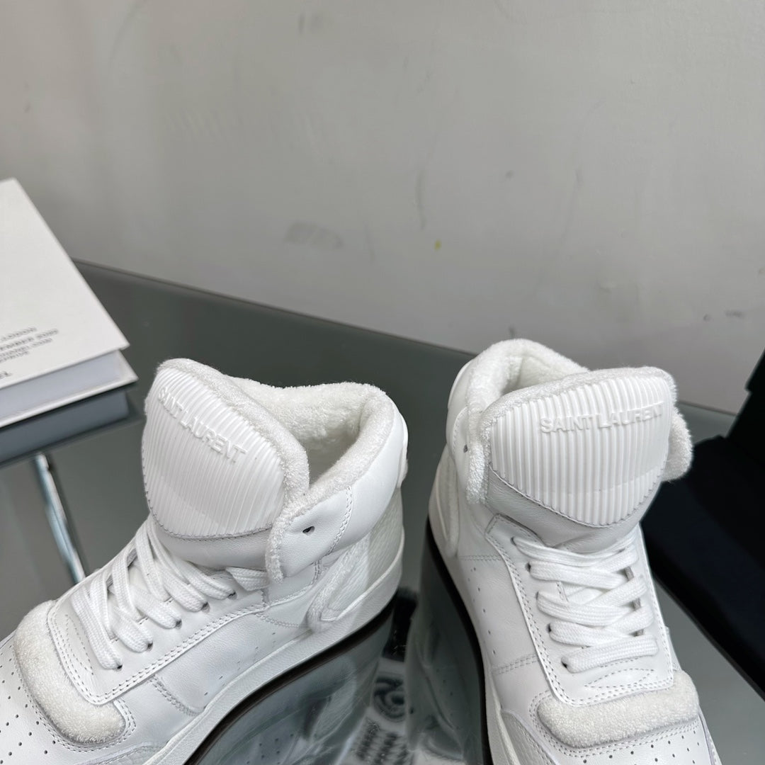 SL SL/80 MID-TOP SNEAKER WHITE CALFSKIN