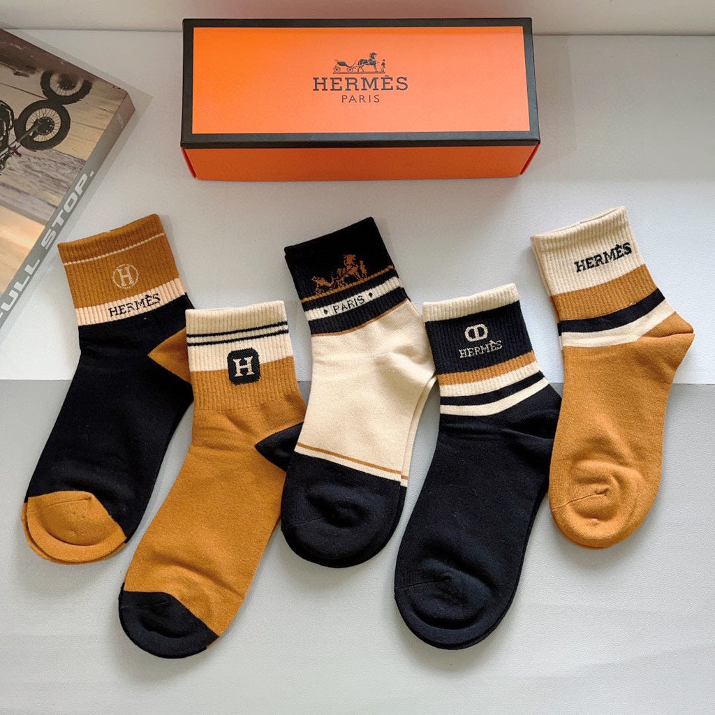HERMES LOW-CUT SOCKS 391948 (1 BOX)