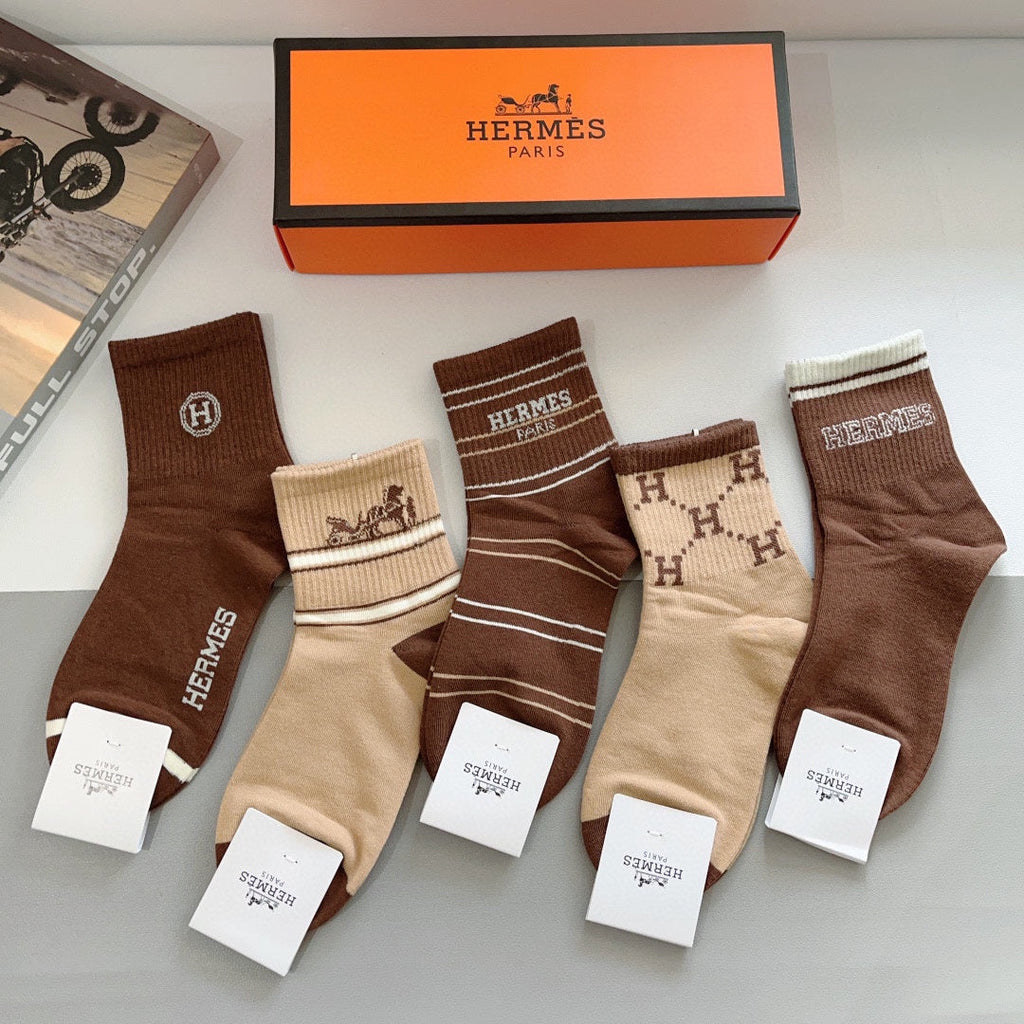 HERMES LOW-CUT SOCKS 408002 (1 BOX)