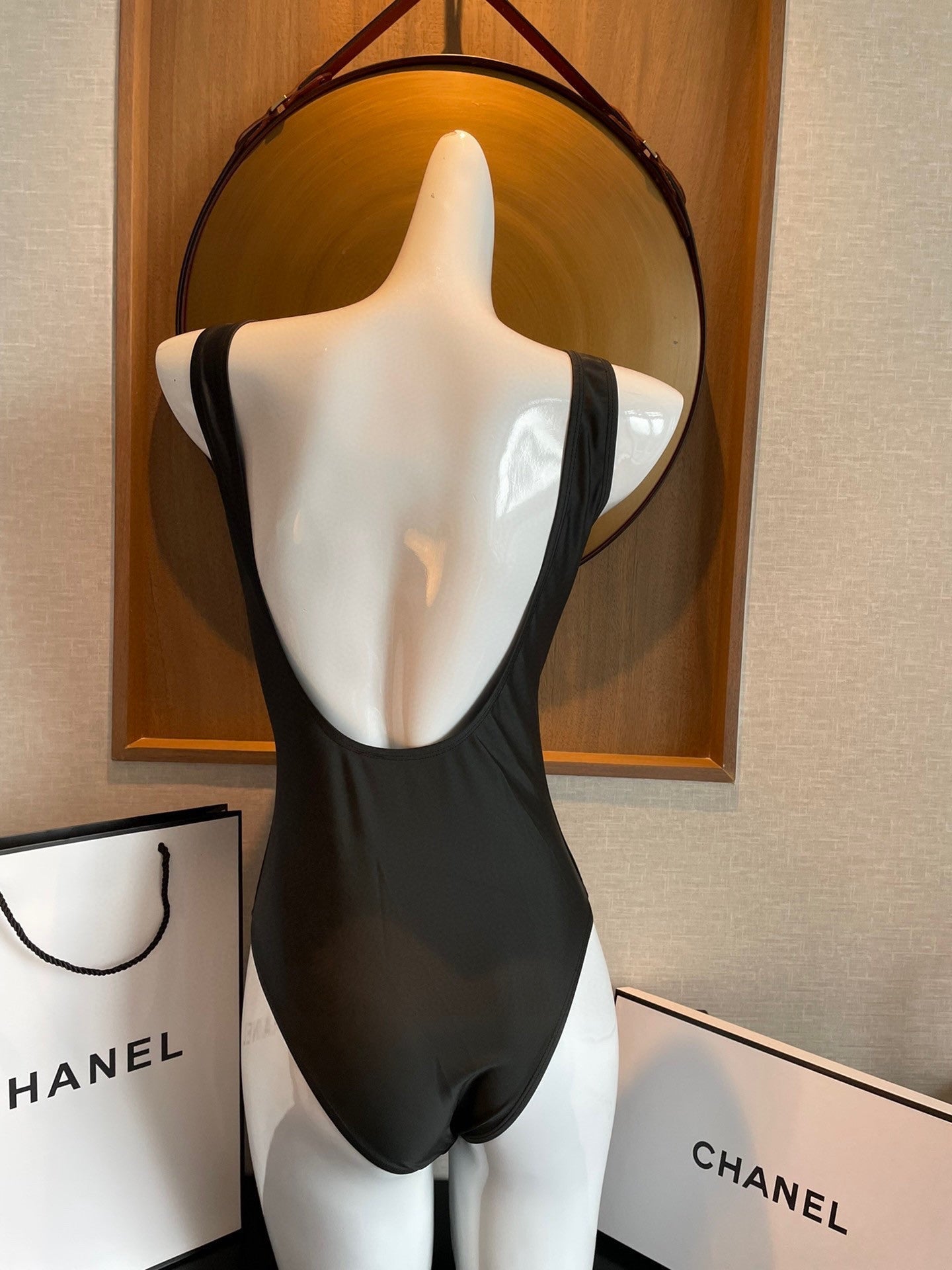 CHANEL BIKINI SWIMSUIT SET IN BLACK 109092