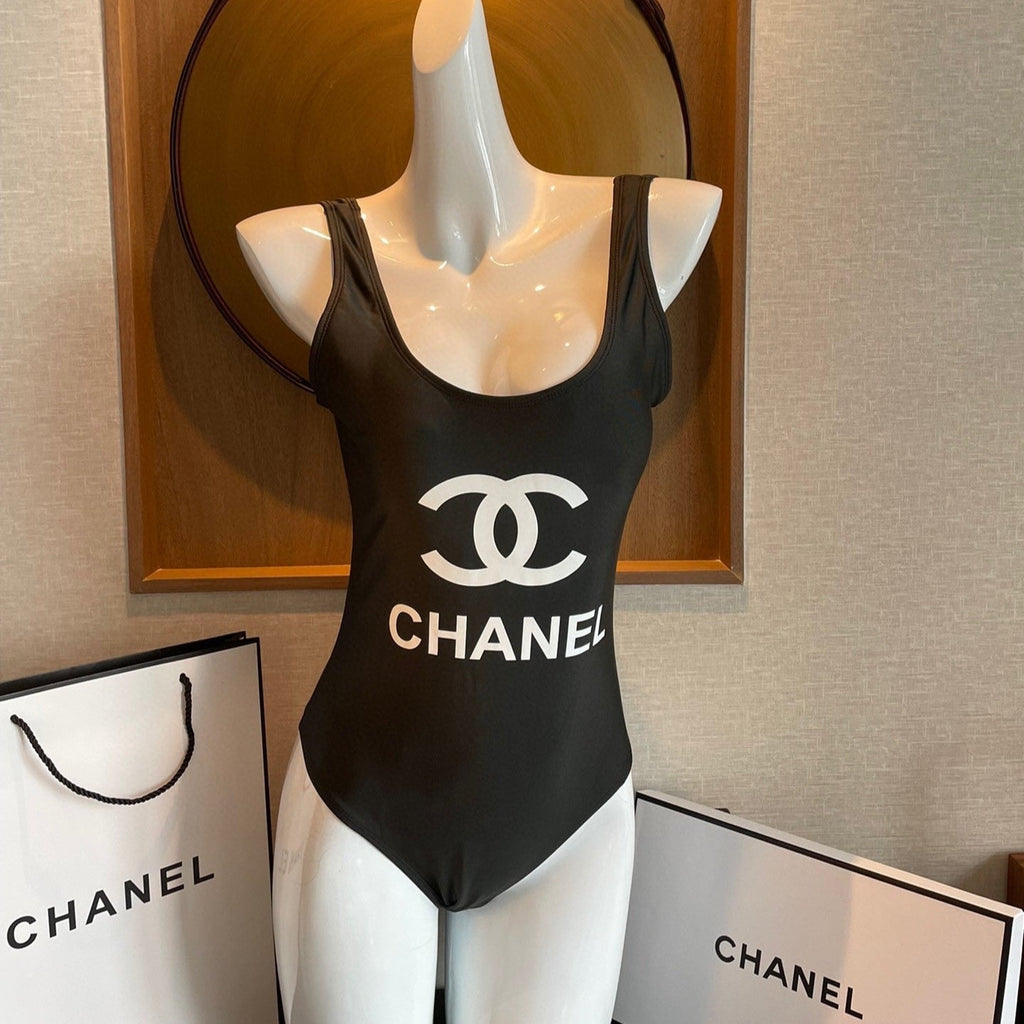 CHANEL BIKINI SWIMSUIT SET IN BLACK 109092