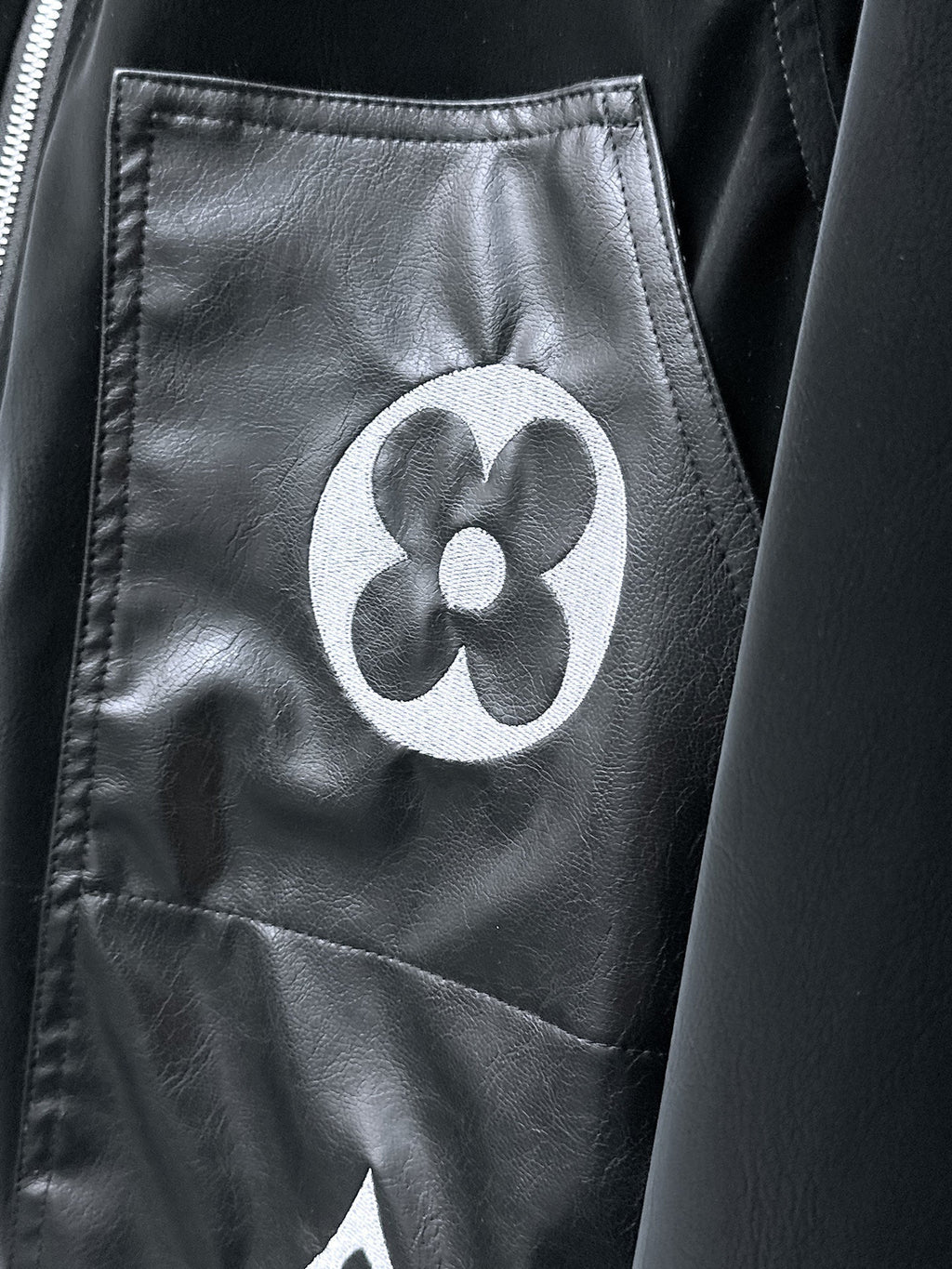 LOUIS VUITTON LV SHIRT JACKET IN BLACK SOFT CALFSKIN 239124